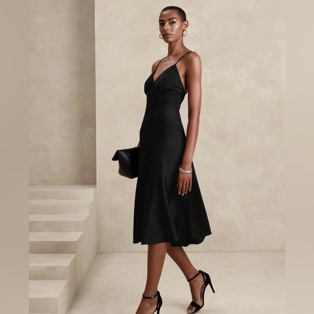Banana Republic Black Backless Dress